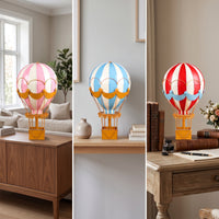 Hot Air Balloon Ornament Festive Sculpture Glittered for Wedding