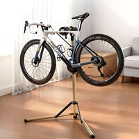Adjustable Bike Repair Stand Aluminum Alloy Cycle Repair Stand Stable Base 360 Degree Rotating Clamp for Cyclists, Indoor