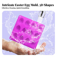 Easter Egg Form Easter Theme Bakeware Easy Release Silic Individual Chocolate Form for Home Chefs, DIY Enthusiasts