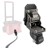 Foldable Front Wheel Caster Compact Toolbox Caster Mounted Rolling Toolbox Wheel Easy Transport