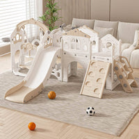 Material Indoor Slide and Swing Set Easy Assembly Toddler Climber and Slide Playset Develops Physical Skills Indoor Outdoor Playground Phthalate-Free-Safe for Toddlers, Infants, Home, Playroom