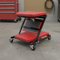 Automotive Creeper Sturdy-Seat Load Bearing Car Repair Creeper Stool Padded Cushion Rolling Repair Bed for Mechanics