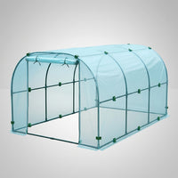 Garden Storage and Mini Greenhouse for Small Garden, Waterproof Tomato Greenhouse with Shelving, Floor Standing Iron Material, 250x100x80cm