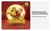 Fine Craftsmanship God of Wealth Horse Statue Wealth Horse Sculpture for Office, Entryway, Shop Counter