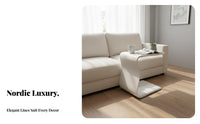 Nordic design C-Shaped Side Table Minimalist Design C-Shaped Couch Table Space-Saving Household Furniture multipurpose Use for Apartment Dwellers, Home Workers, Students, Living Room, Bedroom, Small Spaces, Balcony