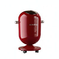 Tall Trash Can with Wheels Ergonomic Height Large Capacity Wastebasket Freestanding Rubbish Bin Stylish Design for Living Room