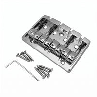Rectangular Base Plate 4-String Bass Bridge Fixed Metal Bass Bridge
