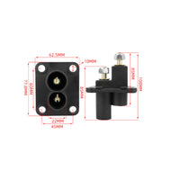2-Pole Connector Socket Heavy Duty for Towed Universal Terminal Connection