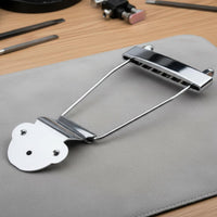 Swinging Tailpiece with Screws Mellow Jazz Guitar Bridge Six-Saddle Swinging Tailpiece for Guitarists, Luthier