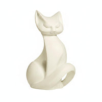 Minimalist Cat Sculpture Resin Seated Cat Ornament Decorative Home Decor for Tv Cabinet