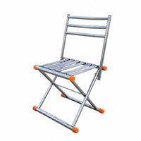 Foldable Design Cross-Frame Strap Chair With Back Support Folding Seat Heavy-Duty Portable Seating Non-Slip Feet for Anglers, Campers, Fishing, Outdoors Trips, Picnics