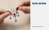 Small Forehead Sticker, Tassel Crystal, Face Decoration, Mica Powder, Children, Performance, 3D Effect