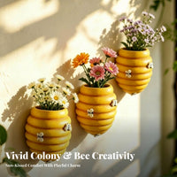 Rounded Bee Wall Planter Decorative Bee Nest Plant Pot