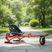 Spring-Supported Kart Frame with Seat Sleek Design Self-Propelled Kart Chassis Sturdy Vehicle Long-Lasting for DIY Builders, Hobbyists, Backyard Projects