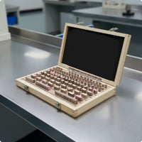 103 Pieces Calibrated Precision Steel Gauge Block Set Accurate Gauge Block Set with Wooden Case Machined Jo Blocks Hardened for Inspectors