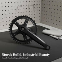 Mountain Bike Crankset Wear-Withstand Ant Mountain Bike Crank Limb Set Single Speed Crankset Thickened Chainring 170mm Crank