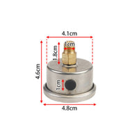 Long-Lasting Fuel Pressure Gauge Metal-Bodied Analog Fuel Gauge Easy-to-Read Accurate for Mechanics, Car Tuners, Engine Bays