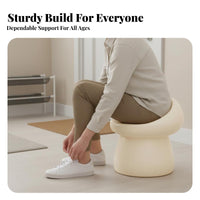 Housewarming Gift Mushroom-Shaped Stool Decorative Mushroom-Shaped Ottoman Creative Design Home Furnishing Multi-Functional for Homeowners, Students, Entryway, Living Room, Bedroom, reading corner