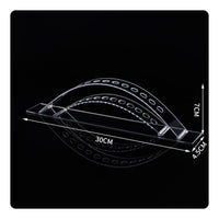 Transparent Acrylic Pen Rack Glossy Clear Pen Display Circular Slots