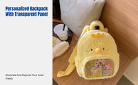 Cute Chipmunk Backpack, Plush Lightweight Shoulder Bag, Cartoon Design, Travel, Girls, Versatile