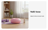 Anti-Puncture-Resistant Donut Fitness Ball Thickened Donut Shaped Exercise Ball Non-Roll Design for New Mothers, Beginners, Home Gym