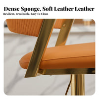 Adjustable rotating Stool Modern Minimalist design aesthetic Chair Built-in Footrest Upholstered Seat for homeowners, hosts