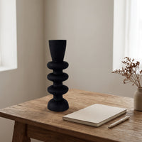 Candlestick Holder Minimalist Candlestick Holders Tapered Carved Candle Holder for Minimalism Aficionados, Hotel