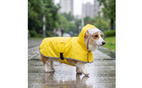 Dog Raincoat with Clear Hood Waterproof Hooded Dog Raincoat Full-Coverage for Dogs, Rainy Walks, Outdoor Activities