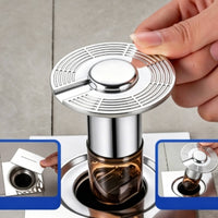 Anti-Odor Drain Insert Easy Installation Self-Sealing Drain Fitting for Bathroom