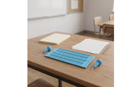 2 Pieces Lightweight Braille Writing Board with Stylus Plastic Braille Slate and Stylus Kit Sturdy for Blind, Students, Classroom, School