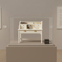 Miniature Display Cabinet Desk Lightweight Dollhouse Study Desk Composition Toy Furniture