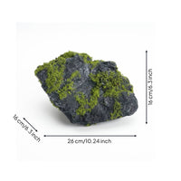 Artificial Lichen Rocks Lightweight Fake Mossy Stone Verdant Embellishment for Tabletop