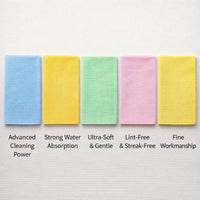 Premium Microfiber Cleaning Cloths for Phone Screens, Eyeglass Cleaning, Lens Cleaning, Computer Screens, Glasses
