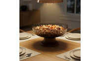 Pedestal Fruit Bowl High Foot Design Pedestal Glass Bowl Elegant Table Decor for Living Room