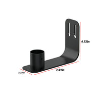 304 Stainless Steel Bird Feeder Bracket Coated Wall Mount Bracket L-Shaped Mounting Plate Slotted Holes