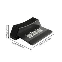 Wedge-Shaped Drum Riser with Hook-and-Loop Textured Bass Drum Riser Low-Height Hardware Protective for Drummers