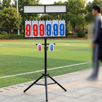 Portable Flip Scoreboard Stable Tripod Scoreboard Versatile-Sport Scorekeeper for Game Courts