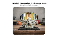 Motorcycle Goggles Visor Sandproof Motorcycle Riding Visor Windproof Riding Goggles Adjustable Headband Comfortable Foam Padding