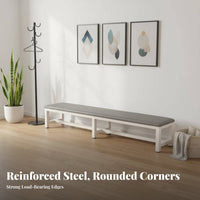Padded Shoe Bench Multi-Purpose Padded Entryway Bench adaptable Use Long Stool for Homeowners, Business Owners, dressing area, Bedroom, Retail outlet