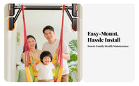 Multi-Functional No-Drill Pull up Bar Damage-without Drilling No-Drill Chin-up Bar Heavy Duty Anti-Slip for Children, Indoor