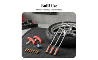 Extended Length Tire Lever Spoon Set Heavy-Duty Steel Tire Spoon Lever Set Universal Fit for DIY Mechanics, Home Garage, Roadside Repair