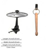 Adjustable Car Air Vent Cymbal Wooden Stick Vent-Mounted Cymbal Drum Screw Knob Dashboard Decoration Reflective