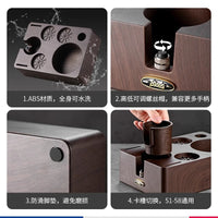Bincoo Espresso Tamper Base Set with Knock Box, 58mm, 11 Pieces