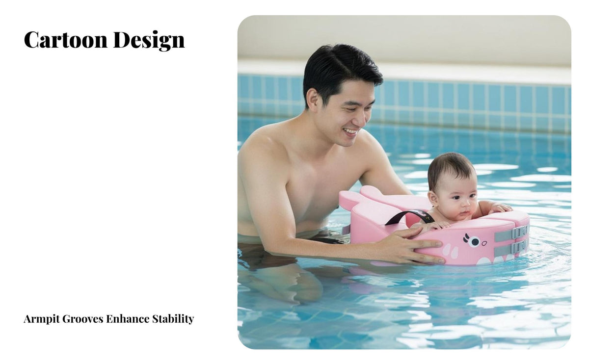 Young Child Underarm Swimming Buoy Adjustable Buckle Infant Chest Float Anti-Tip Design Foam Swim for Infants, Young Children, Water Park, Beach, Lake