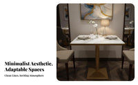 Light Luxury Aesthetic Booth and Chair Dining Set Minimalist Design Cafe Seating Group Cushioned Seat Commercial Furniture Space-Saving for Restaurant Owners, Interior Designers, pearl Tea Shop, Bistro, Bakery