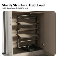 Space Saving 360 Degree Rotating Shoe Rack Slim Design Rotating Shoe Rack Easy Reach Vertical Storage Carousel Large Capacity for Families, Apartment Dwellers, Homeowners, Closet, Entryway, Bedroom