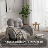 Space-Saving Fold-out Floor Couch Luxurious Cushioning Adjustable Sleeper Loveseat High-Density Foam Filling Sofa Bed No Assembly Required for Apartment Dwellers, Young Adults, Bay Window, Bedroom, Living Room, Playroom