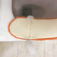 Cartoon Fruit Plush Toilet Seat Cover Warm Washable Universal Toilet Pad