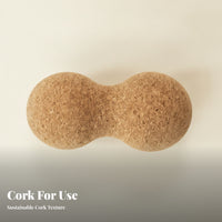 Textured Cork Peanut Massage Ball Uncoated Peanut Massage Ball Grip Fitness Gear Handheld