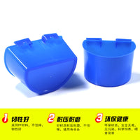 Pigeon Feeder and Waterer Cup for Bird Cages, Half-Round Design